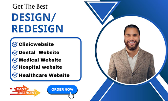 Gig Preview - Design healthcare website, medical website, dental, hospital, and clinic website