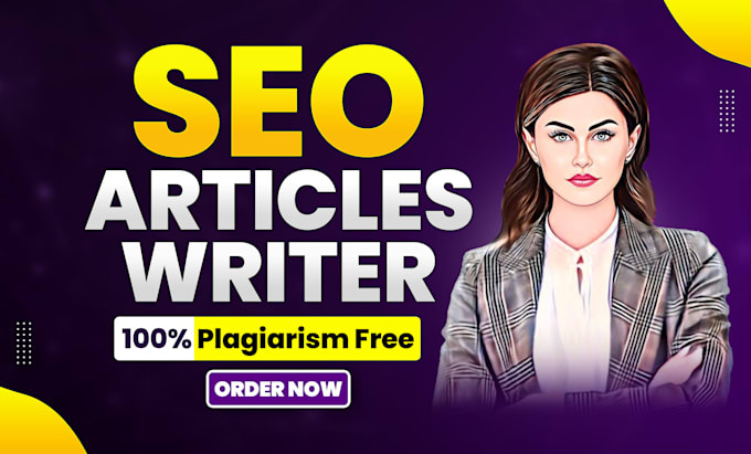 Gig Preview - Do SEO article writing, blog post writing, content writing and copywriting