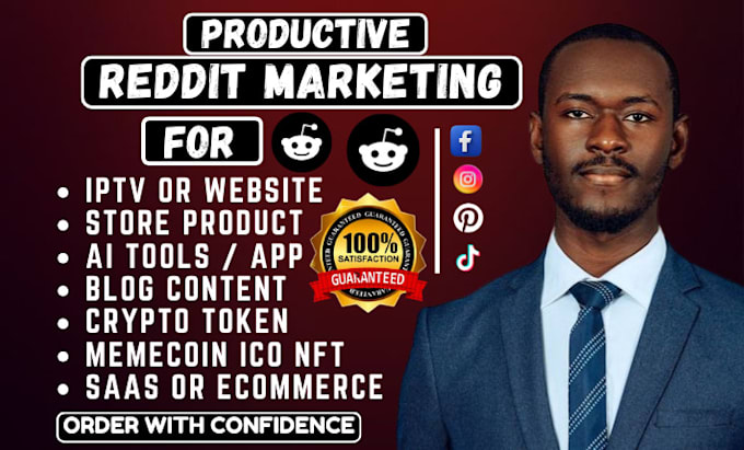 Bestseller - manage reddit post for ai app iptv website article product link crypto memecoin