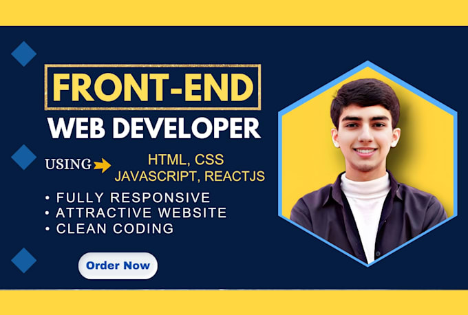 Bestseller - be your front end developer with HTML, CSS, javascript and reactjs