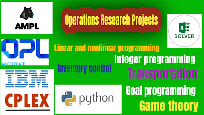 Bestseller - do operations research, linear and integer programming by excel solver, python