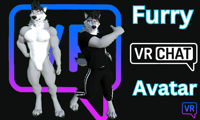 Gig Preview - Create furry vrchat avatar vrc avatar, vr character custom furry avatar fursona