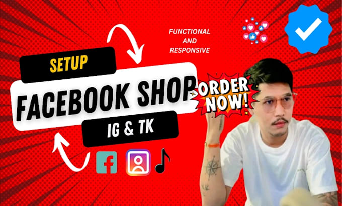 Gig Preview - Create facebook shop,tiktok shop,instagram shop tiktok ads or shopify marketing