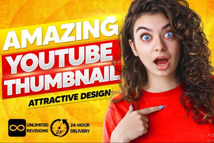 Gig Preview - Design attractive youtube thumbnail within 08 hours