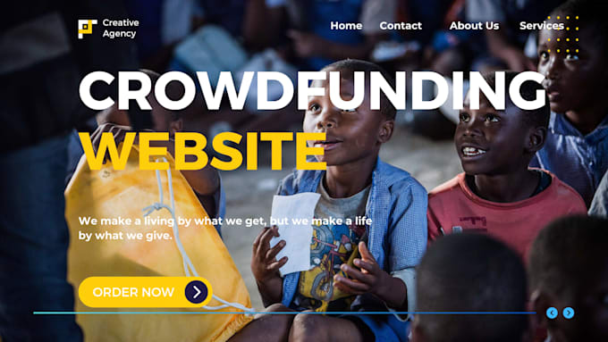 Gig Preview - Build crowdfunding website donation crowdfunding  portal donation ngo marketing