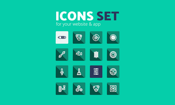 Gig Preview - Create custom vector icons in any style