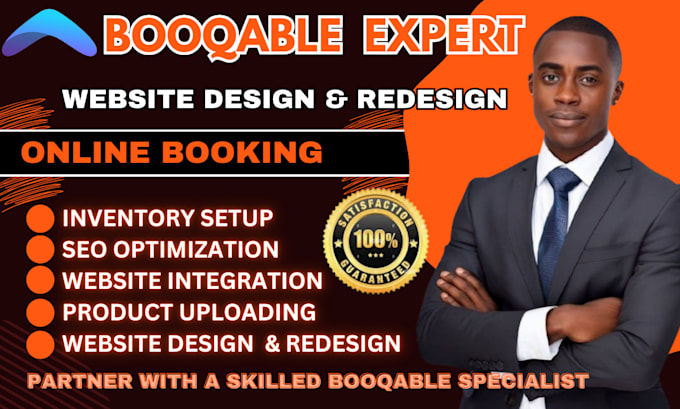 Gig Preview - Booqable website design, redesign booqable website, online rental website