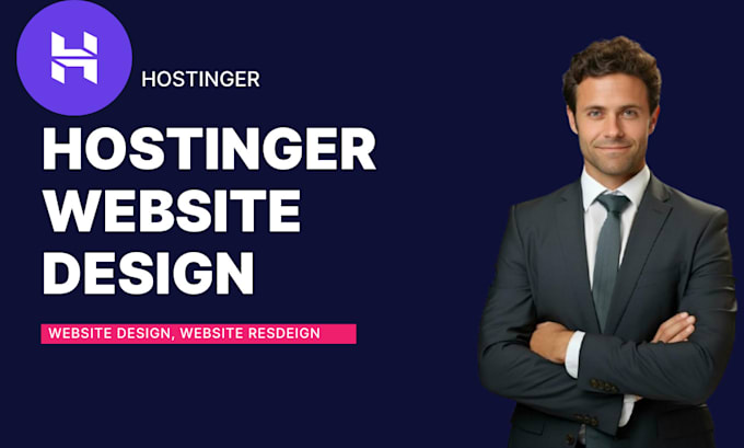 Gig Preview - Hostinger website design hostinger website redesign hostinger website