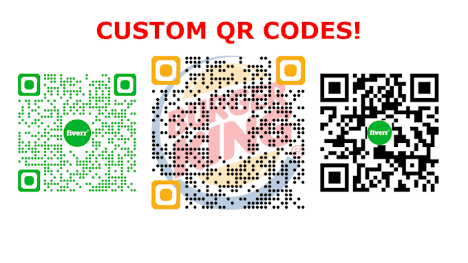 Gig Preview - Create a custom qr code for you with your logo