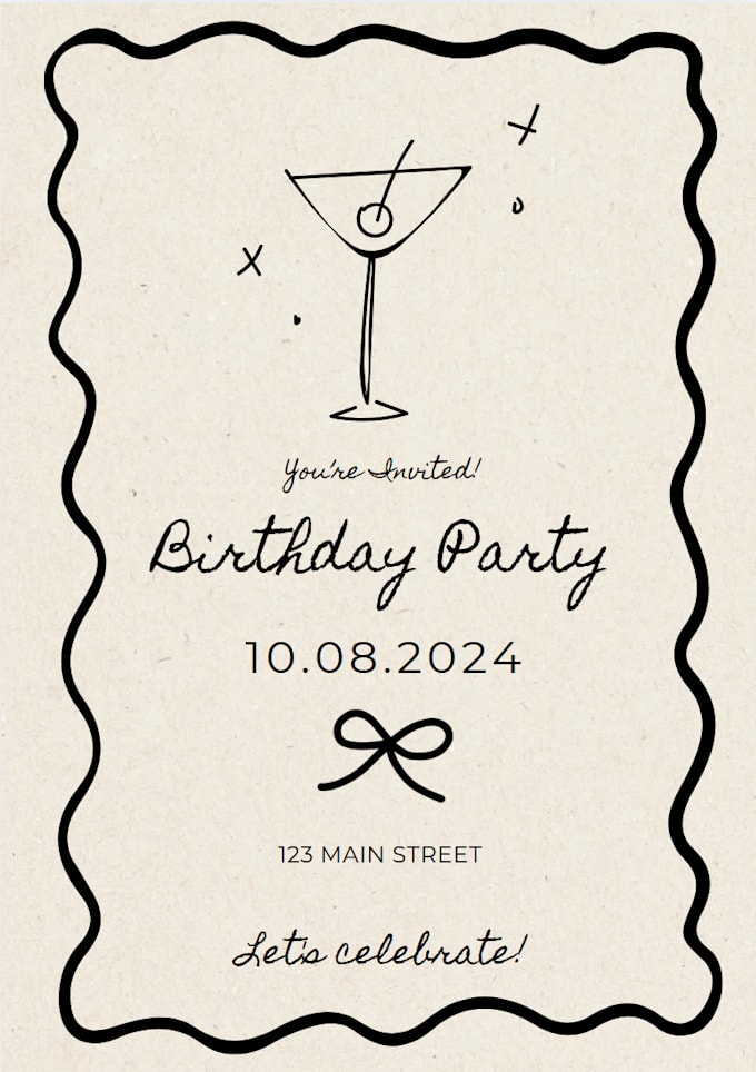 Bestseller - create an invitation for a party