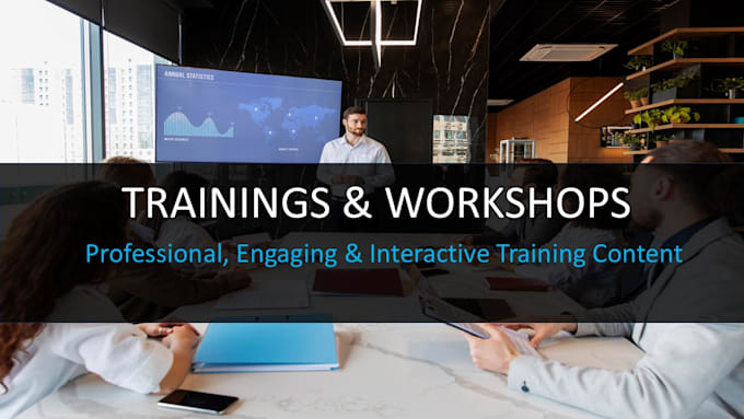 Gig Preview - Design corporate workshop and training course professionally