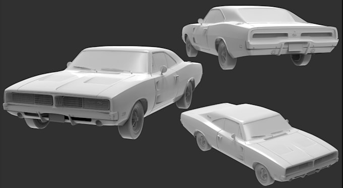 Gig Preview - Carve 3d realistic rc car ready for fdm printer, fix stl file,zbrush,assto corsa