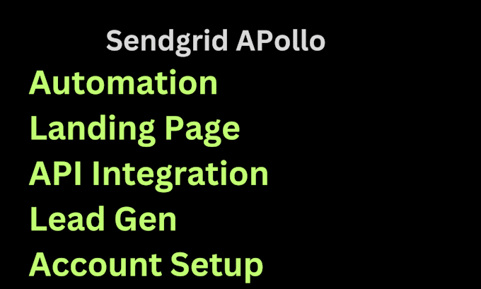 Gig Preview - Setup apollo sendgrid setup