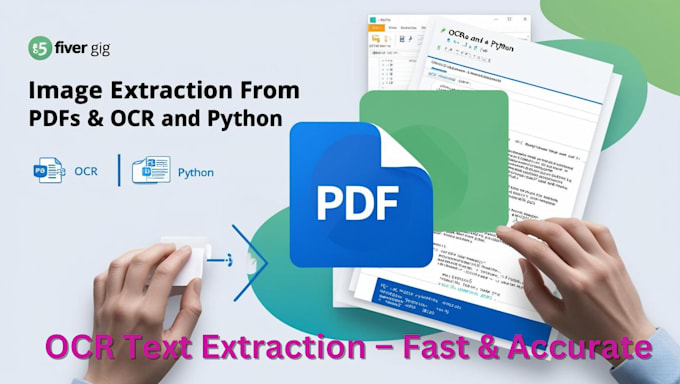 Gig Preview - Extract text from images, PDF, and document with precision using ocr with python