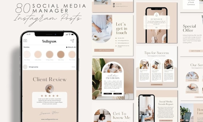 Gig Preview - Design social media templates post and ads for instagram, facebook, or pinterest