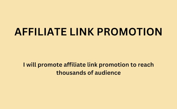 Bestseller - promote your affiliate link promotion