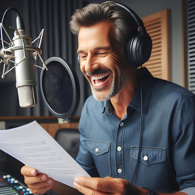 Bestseller - record a pro male voice over in many accents and styles