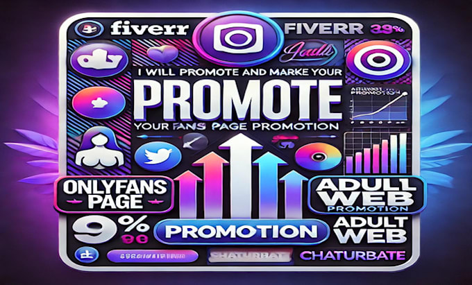 Gig Preview - Promote and market your onlyfans page fansly page promotion adult web chaturbate