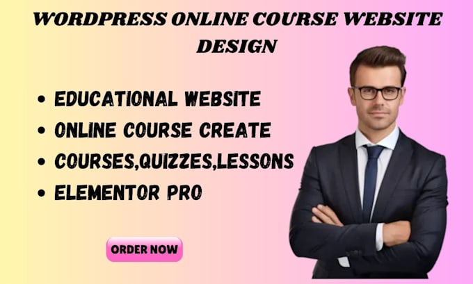 Bestseller - design responsive wordpress lms websites for online courses