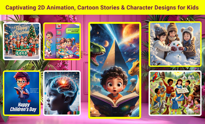 Bestseller - creat captivating 2d animation children story character animation cartoon story