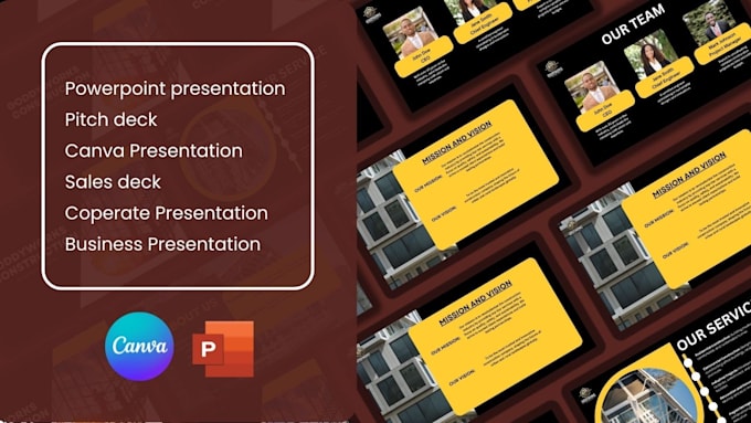 Gig Preview - Design business pitch deck powerpoint presentation, keynote, training slide