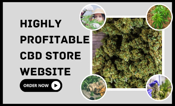 Gig Preview - Design cbd cannabis marijuana hemp weed vape dropshipping shopify store website