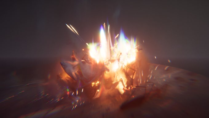 Gig Preview - Create realistic vfx fire explosion, smoke effect, magic, blood, gunshot