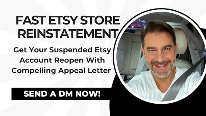 Gig Preview - Do etsy reinstatement for etsy suspended with etsy appeal letter