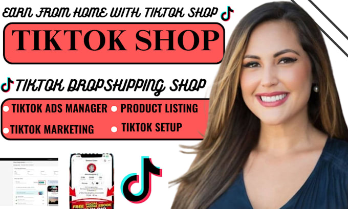 Bestseller - setup tiktok shop, tiktok shop dropshipping, shopify marketing shopify sales ads