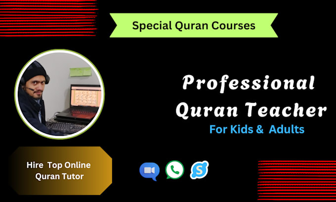 Gig Preview - Be your online quran teacher with tajweed, the quran tutor