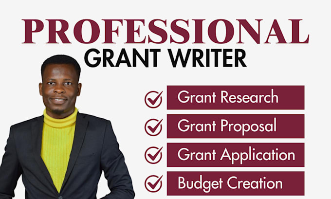 Gig Preview - Write winning grant proposals that secure funding for your projects