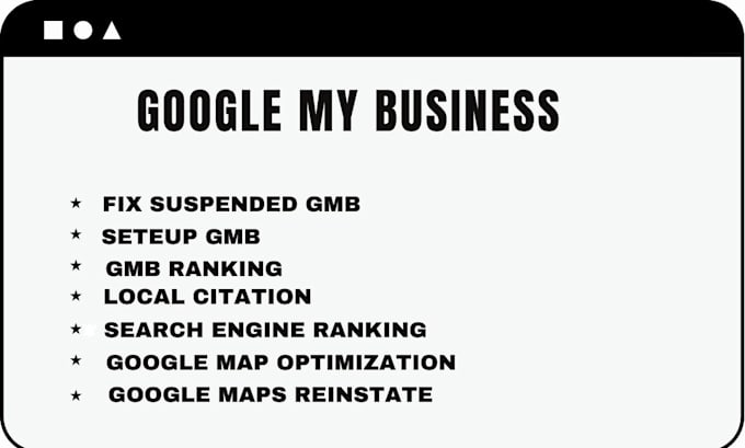 Gig Preview - Optimize google my business profile UK USA local SEO reinstate gmb citation