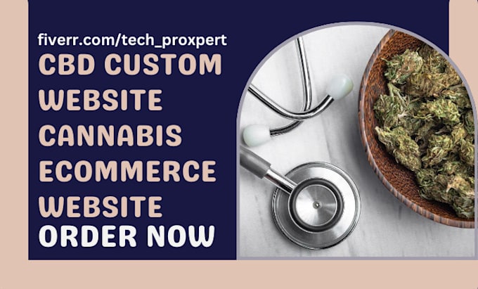 Gig Preview - Design cbd website hemp weed cannabis website medical cbd ecommerce website