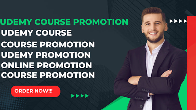 Gig Preview - Promote udemy online course udemy course promotion online udemy course marketing