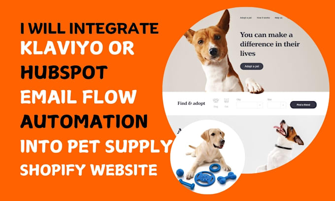 Gig Preview - Do klaviyo hubspot email flow automation on pet supply shopify store