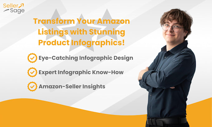 Gig Preview - Transform your amazon listings with stunning infographics