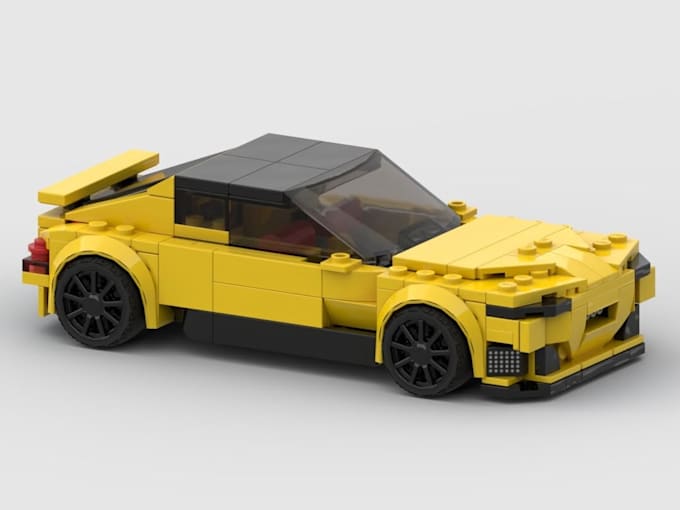 Gig Preview - Do 3d lego model custom afol 3d lego car model set with manual instruction