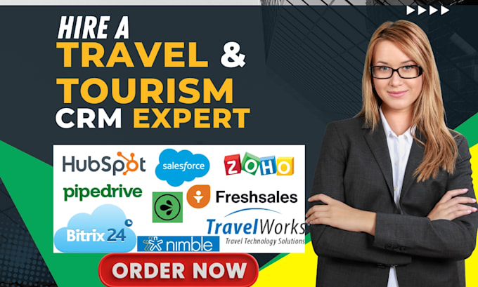 Gig Preview - Setup travel CRM travelwork hubspot zoho rezdy bitrix24 transit tourism CRM