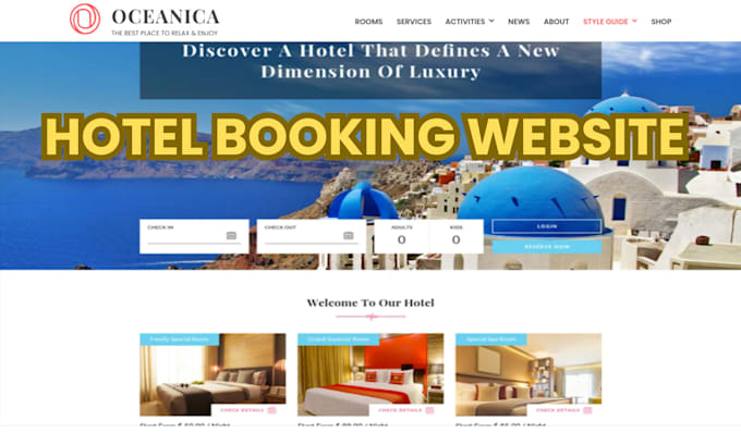 Gig Preview - Create hotel, tours and travel booking wordpress website with vik booking