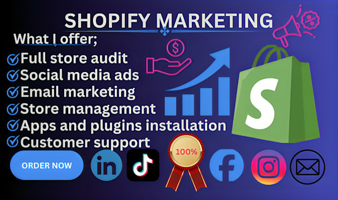 Gig Preview - Boost shopify sales with shopify marketing, ecommerce marketing and promotion