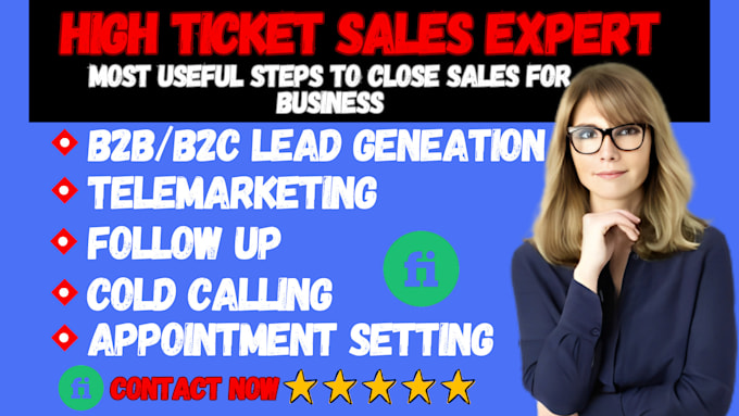 Gig Preview - Be your active sales closer high ticket deals hubspot sale agent dynamic sales