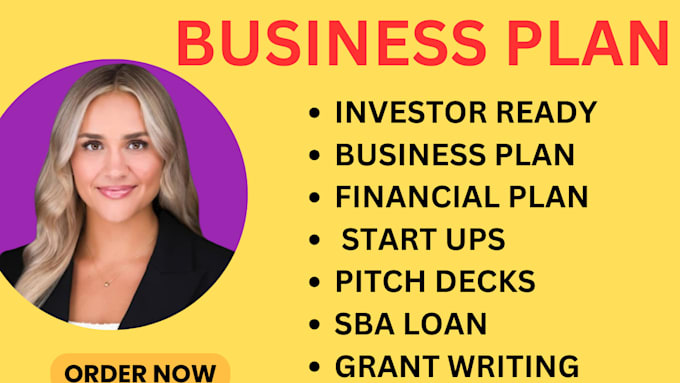 Gig Preview - Prepare a professional business plan and financial plan for startups