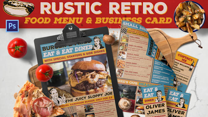 Gig Preview - Design professional food menu, redesign responsive restaurant menu, price list