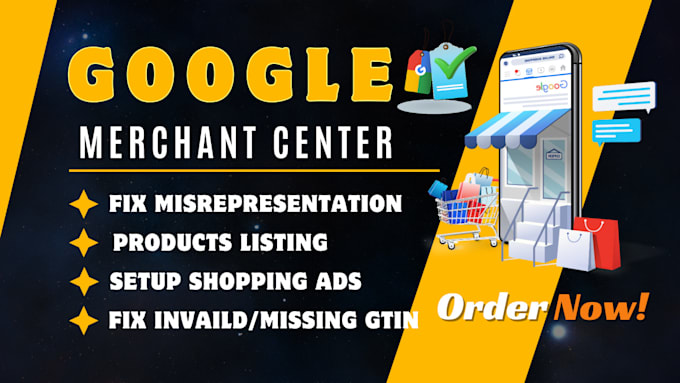 Gig Preview - Fix google merchant center suspension misrepresentation shopping ads gtin code