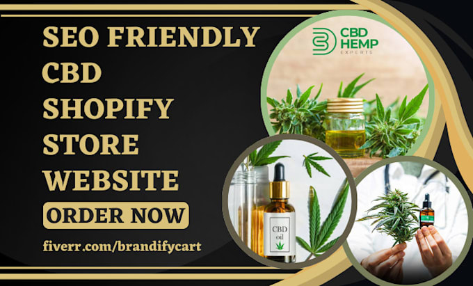 Gig Preview - Design cbd backlinks cannabis marijuana hemp shopify dropshipping store website