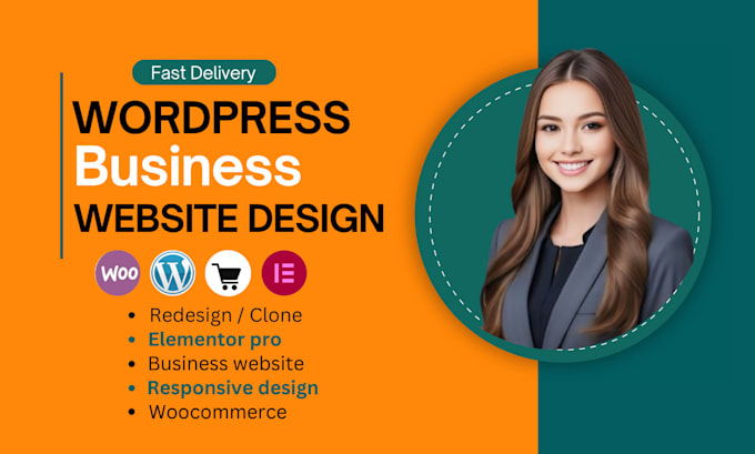 Gig Preview - Design a professional business website or landing page in wordpress