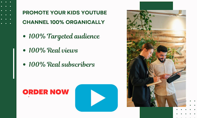 Bestseller - do best organic kids youtube video promotion to rank channel