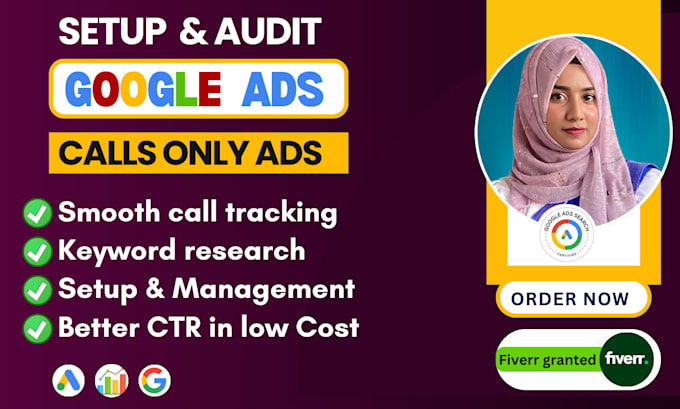 Gig Preview - Setup and optimization of google call ads, lead ads and PPC campaigns