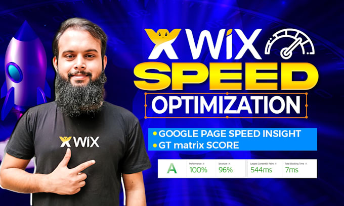 Gig Preview - Do wix speed optimization for mobile and desktop