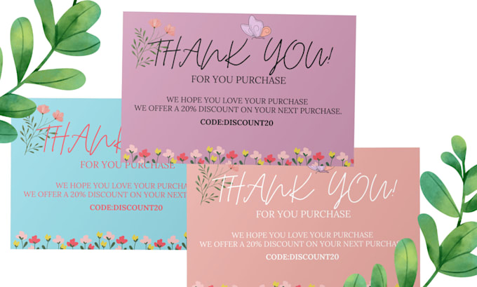 Gig Preview - Design thank you cards, greeting cards and birthday cards